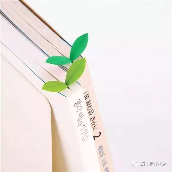 綠葉書簽，來自于設(shè)計(jì)師的童趣設(shè)計(jì)